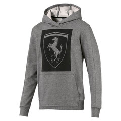 Vyriškas pilkos spalvos laisvalaikio bliuzonas Puma Ferrari Big Shield Hoodie kaina ir informacija | Džemperiai vyrams | pigu.lt