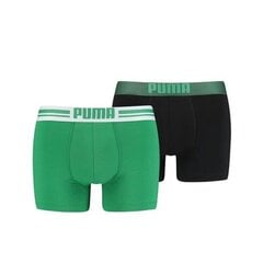 Trumpikės vyriškos žalios/pilkos Puma Placed Logo Boxer kaina ir informacija | Trumpikės | pigu.lt