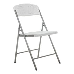 Sulankstoma kedė Vivid, balta/pilka kaina ir informacija | Lauko kėdės, foteliai, pufai | pigu.lt