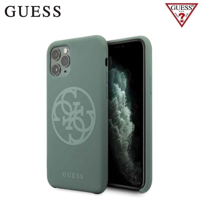 Guess GUHCN58LS4GKA dėklas skirtas Apple iPhone 11 Pro, Khaki žalia цена и информация | Telefono dėklai | pigu.lt