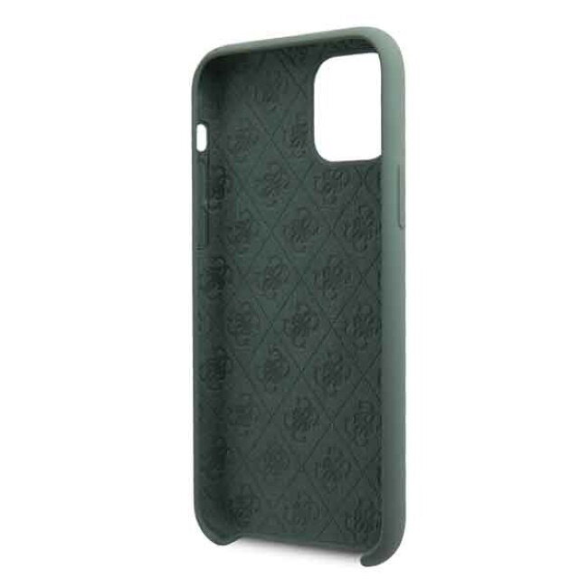 Guess GUHCN65LS4GKA 4G Tone On Tone hard back cover case for Apple iPhone 11 Pro Max Khaki Green цена и информация | Telefono dėklai | pigu.lt