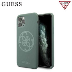 Guess GUHCN65LS4GKA 4G Tone On Tone hard back cover case for Apple iPhone 11 Pro Max Khaki Green kaina ir informacija | Telefono dėklai | pigu.lt