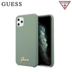 Guess GUHCN58LSLMGKA Vintage Gold logo твердый силиконовый задний чехол-крышка для Apple iPhone 11 Pro Khaki Зеленый цена и информация | Чехлы для телефонов | pigu.lt