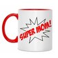 Puodelis "Super mom" kaina ir informacija | Originalūs puodeliai | pigu.lt