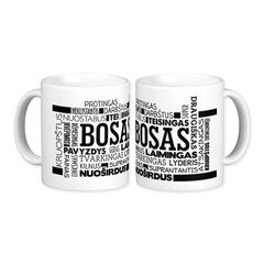 Puodelis "Tikras bosas" kaina ir informacija | Originalūs puodeliai | pigu.lt