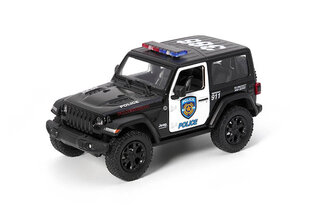 Policijos automobilis Kinsmart Jeep wreangler, 1:38 kaina ir informacija | Žaislai berniukams | pigu.lt