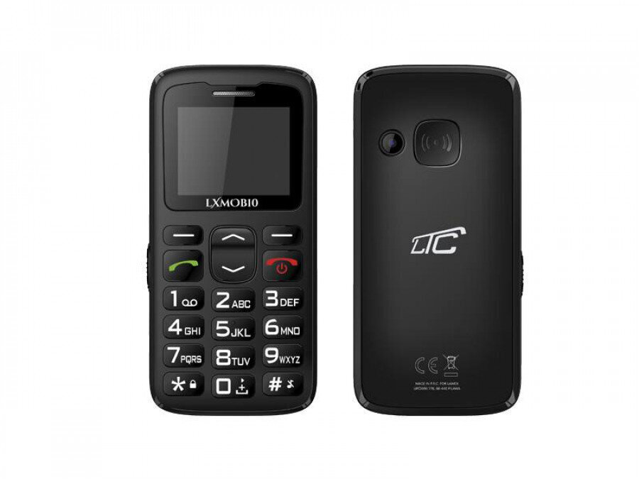 LTC MOB10 (57090-uniw), Black kaina ir informacija | Mobilieji telefonai | pigu.lt