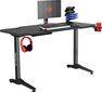 Žaidimų stalas Ultradesk Frag Black, juodas цена и информация | Kompiuteriniai, rašomieji stalai | pigu.lt