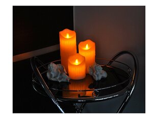Свеча PS LTC, восковая светодиодная 7,5*12,5 см, белая. цена и информация | Подсвечники, свечи | pigu.lt