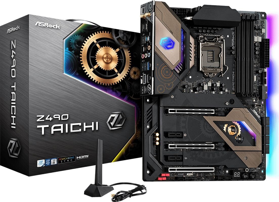 ASRock Z490 TAICHI цена и информация | Pagrindinės plokštės | pigu.lt