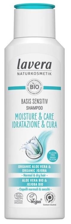 Drėkinantis šampūnas Lavera Basis Sensitive, 250 ml цена и информация | Šampūnai | pigu.lt