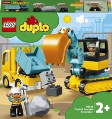 Lego Duplo sunkvežimis ir vikšrinis ekskavatorius kaina ir informacija | Konstruktoriai ir kaladėlės | pigu.lt