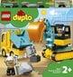 10931 LEGO® DUPLO Sunkvežimis ir vikšrinis ekskavatorius kaina ir informacija | Konstruktoriai ir kaladėlės | pigu.lt