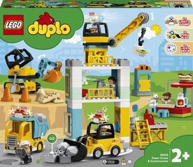 10933 LEGO® DUPLO Town Башенный кран и строительство цена и информация | Конструкторы и кубики | pigu.lt