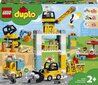 10933 LEGO® DUPLO Bokštinis kranas ir statybos цена и информация | Konstruktoriai ir kaladėlės | pigu.lt