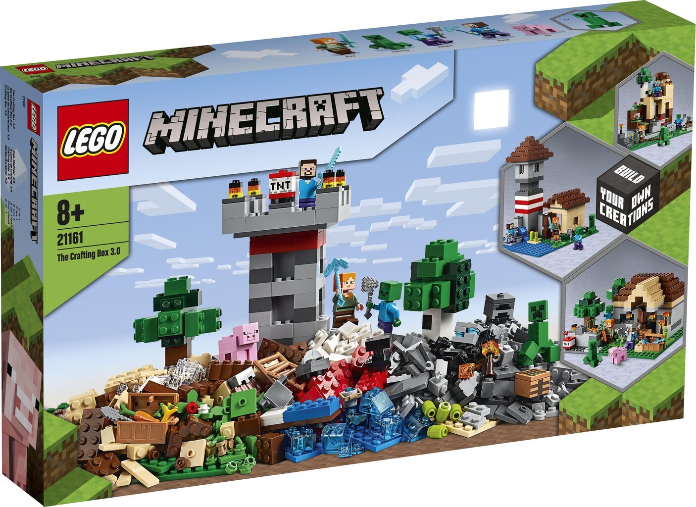21161 LEGO® Minecraft Meistravimo dėžė 3.0 цена и информация | Konstruktoriai ir kaladėlės | pigu.lt