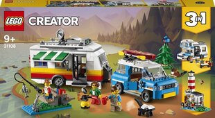 31108 LEGO® Creator Семейный отдых с домиком на колесах цена и информация | Конструкторы и кубики | pigu.lt