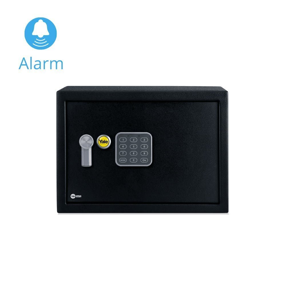 Baldinis seifas Yale Alarm su elektrine spyna (aukštis 20 cm,plotis 31 cm) kaina ir informacija | Seifai | pigu.lt