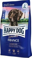 Happy Dog Supreme France корм для собак средних и крупных пород с уткой, 4 кг цена и информация | Сухой корм для собак | pigu.lt