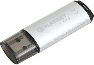 Platinet X-DEPO PMFE64S 64GB USB 2.0 Флеш Память Серебряная цена и информация | USB накопители | pigu.lt