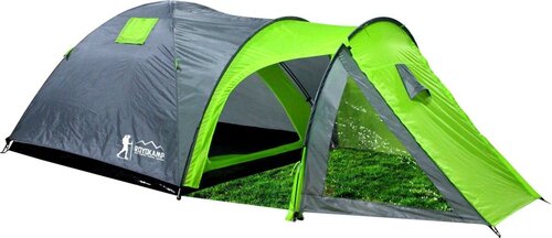Туристическая палатка Royokamp Cool на 4 человека, серо-зеленая цена и информация | Палатки | pigu.lt