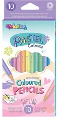 Цветные карандаши Colorino Pastel, 10 пастельных цветов цена и информация | Принадлежности для рисования, лепки | pigu.lt