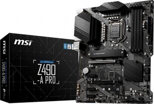 MSI Z490-A PRO kaina ir informacija | Pagrindinės plokštės | pigu.lt