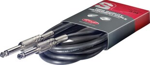 Stagg 6.35mm Jack TS - 6.3mm Jack TS 3m kaina ir informacija | Kabeliai ir laidai | pigu.lt