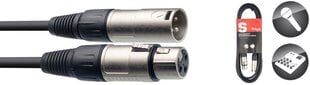 Stagg XLR/f - XLR/m, 15m kaina ir informacija | Kabeliai ir laidai | pigu.lt