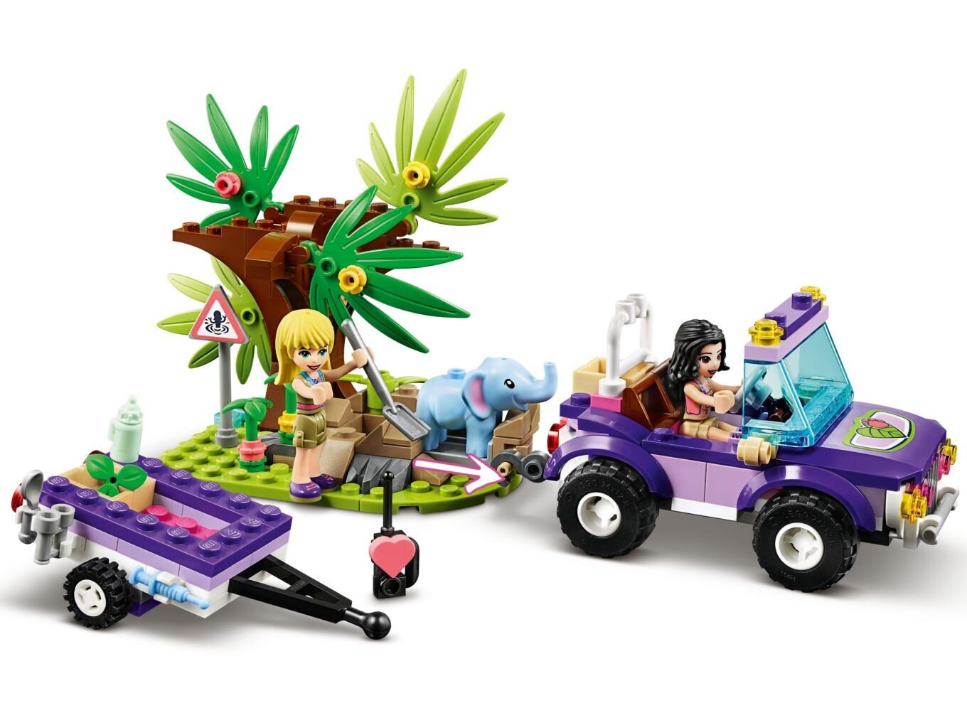 41421 LEGO® Friends Drambliuko gelbėjimas džiunglėse цена и информация | Konstruktoriai ir kaladėlės | pigu.lt