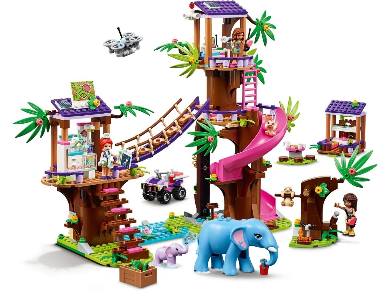 41424 LEGO® Friends Džiunglių gelbėjimo bazė kaina ir informacija | Konstruktoriai ir kaladėlės | pigu.lt