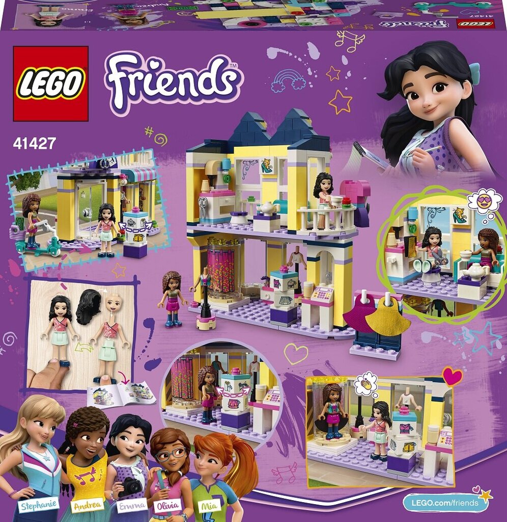 41427 LEGO® Friends Emma drabužių parduotuvė kaina ir informacija | Konstruktoriai ir kaladėlės | pigu.lt