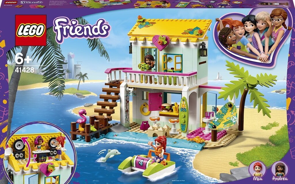 41428 LEGO® Friends Paplūdimio namelis kaina ir informacija | Konstruktoriai ir kaladėlės | pigu.lt