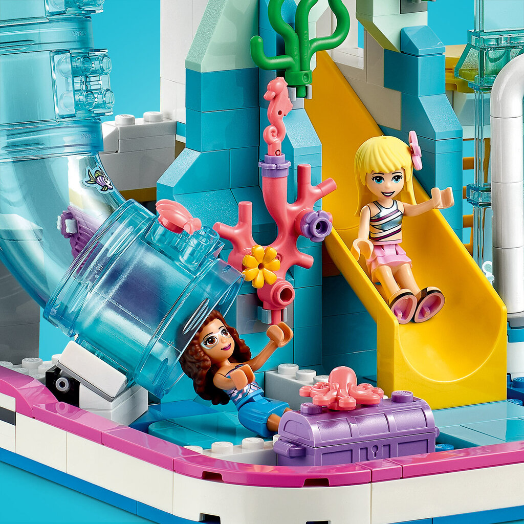 41430 LEGO® Friends Vasaros pramogų vandens parkas kaina ir informacija | Konstruktoriai ir kaladėlės | pigu.lt