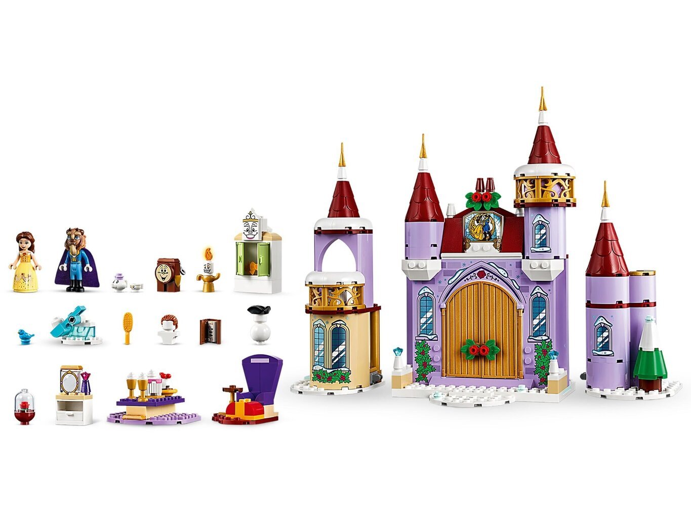 43180 LEGO® | Disney Princess Žiemos šventės gražuolės pilyje kaina ir informacija | Konstruktoriai ir kaladėlės | pigu.lt