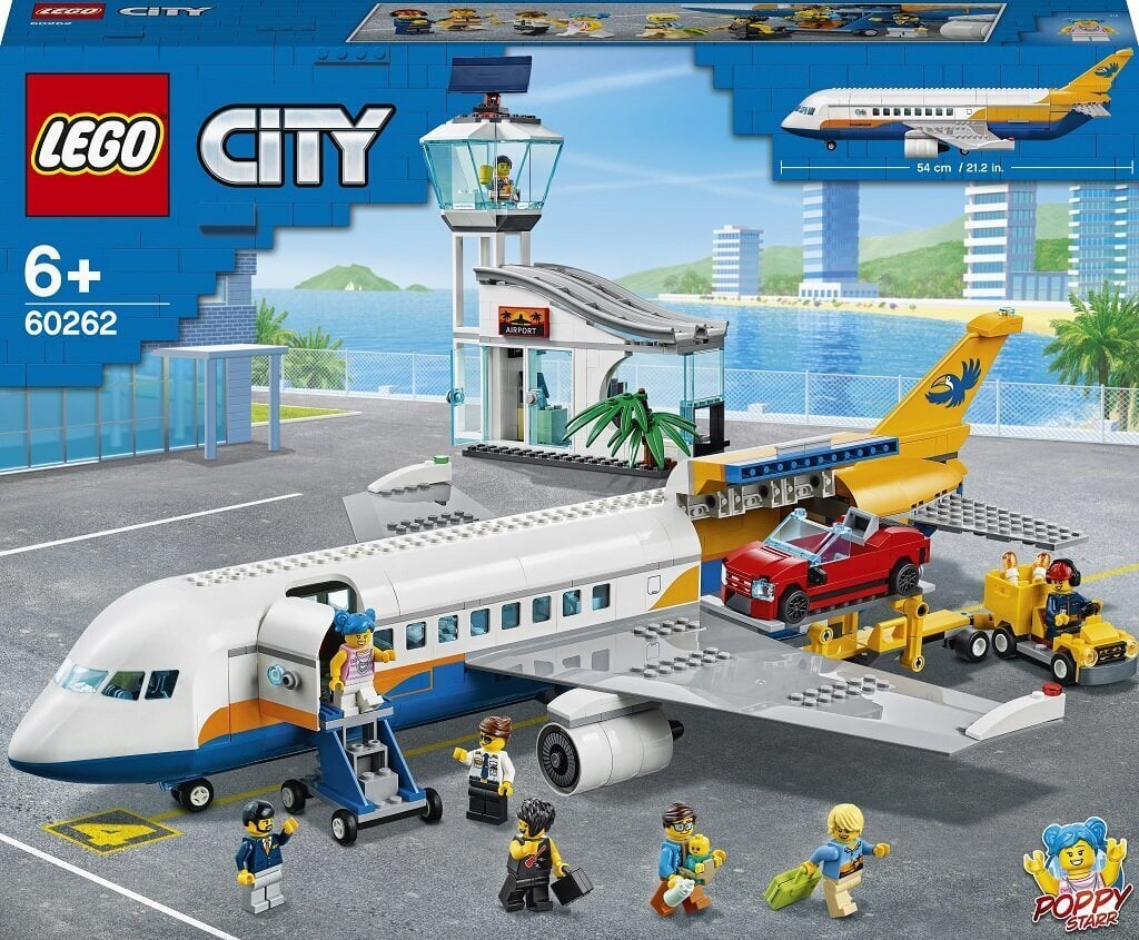 60262 LEGO® City Keleivinis lėktuvas kaina ir informacija | Konstruktoriai ir kaladėlės | pigu.lt