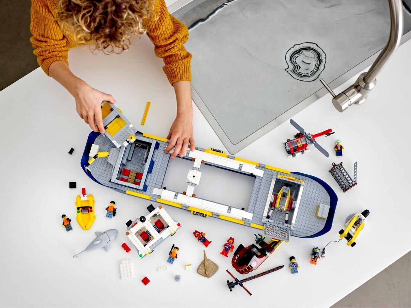 60266 LEGO® City Vandenyno tyrimų laivas kaina ir informacija | Konstruktoriai ir kaladėlės | pigu.lt