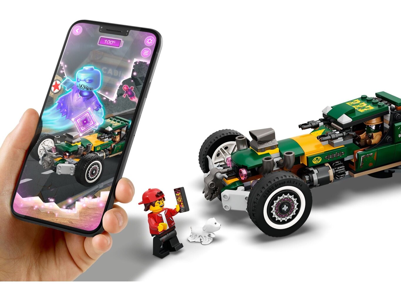 70434 LEGO® Hidden Side Antgamtinis lenktynių automobilis kaina ir informacija | Konstruktoriai ir kaladėlės | pigu.lt