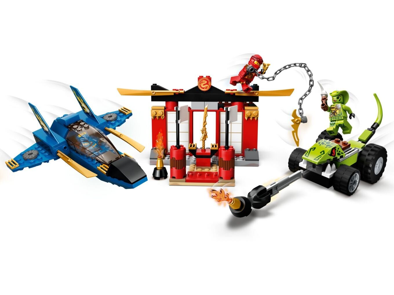 71703 LEGO® NINJAGO Audros kovotojo mūšis kaina ir informacija | Konstruktoriai ir kaladėlės | pigu.lt