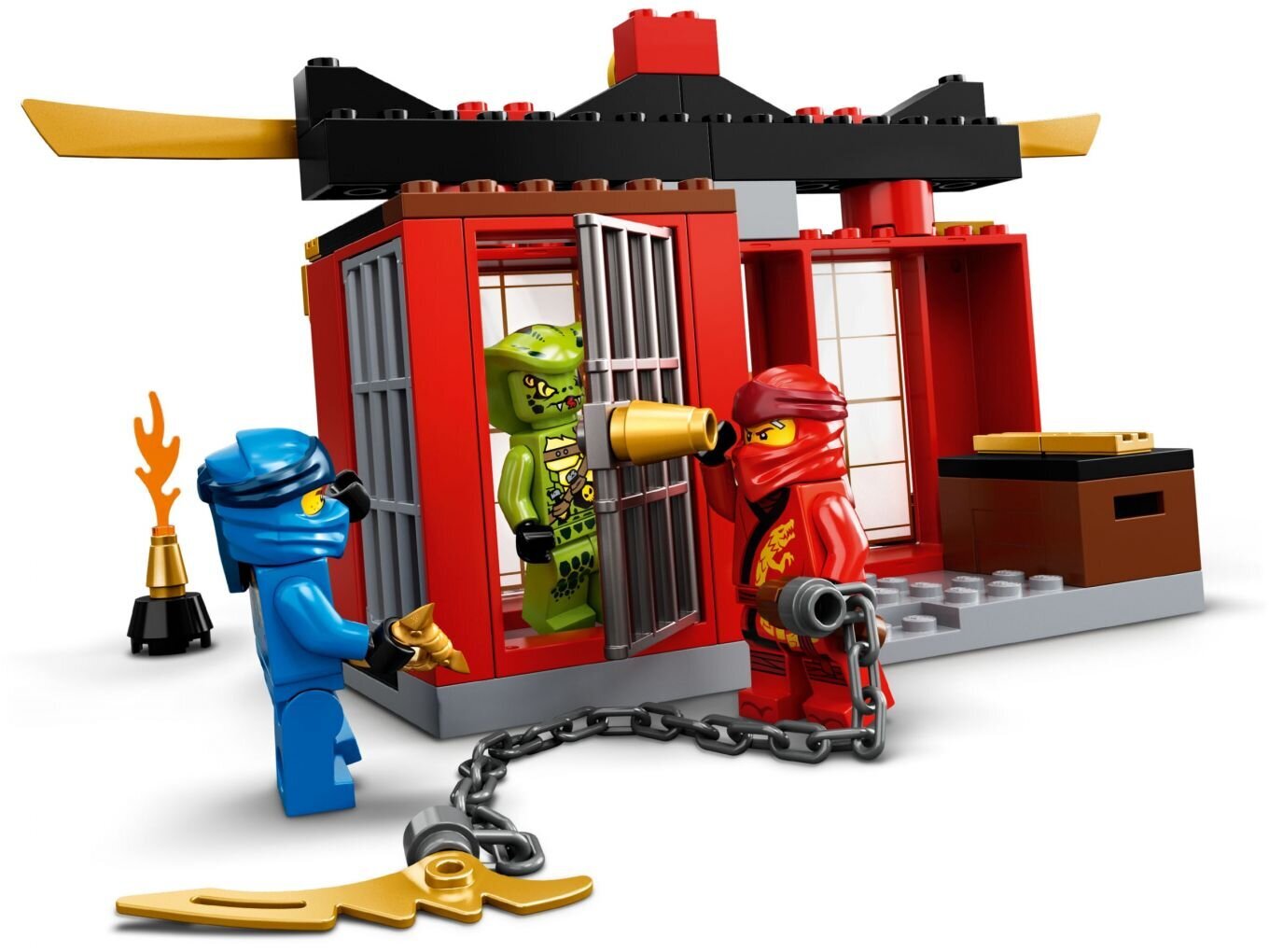 71703 LEGO® NINJAGO Audros kovotojo mūšis kaina ir informacija | Konstruktoriai ir kaladėlės | pigu.lt