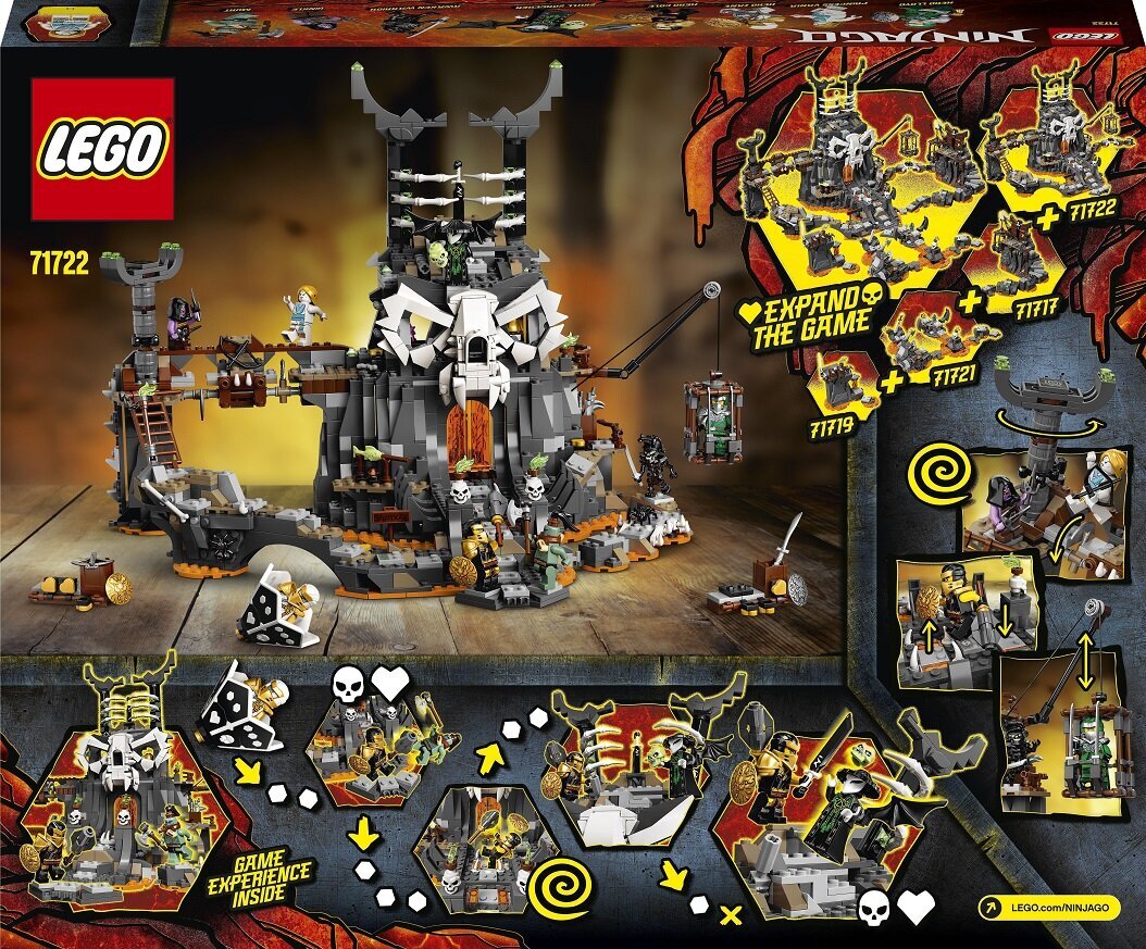 71722 LEGO® NINJAGO® Подземелья волшебника черепов цена | pigu.lt