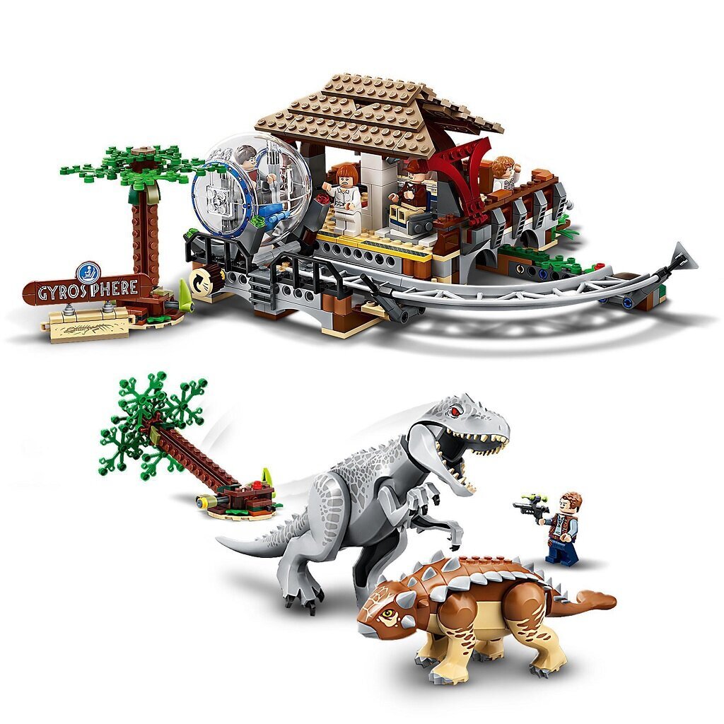 75941 LEGO® Jurassic World Индоминус Рекс против анкилозавра цена | pigu.lt