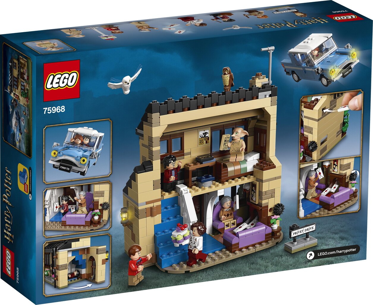 75968 LEGO® Harry Potter Ligustrų gatvė 4 цена и информация | Konstruktoriai ir kaladėlės | pigu.lt