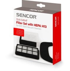 Фильтр HEPA + микрофильтр для Sencor SVC 5500WH / SVC 5501BK цена и информация | Аксессуары для пылесосов | pigu.lt