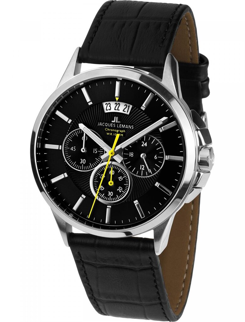 Laikrodis vyrams Jacques Lemans 1-1542A цена и информация | Vyriški laikrodžiai | pigu.lt