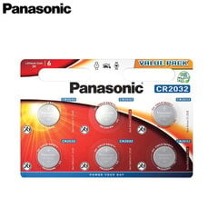 Panasonic CR2032/6B 6vnt. kaina ir informacija | Panasonic Foto įranga | pigu.lt