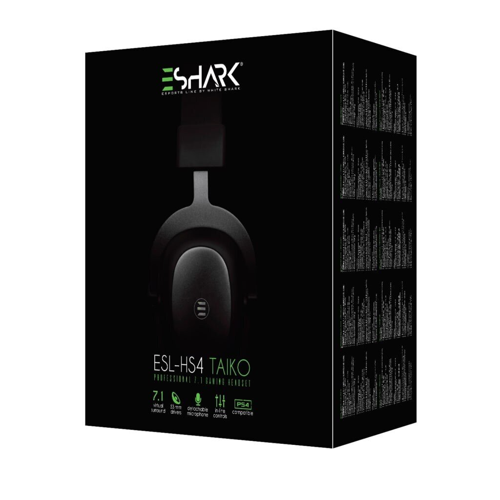 eShark 111-uniw Black цена и информация | Ausinės | pigu.lt