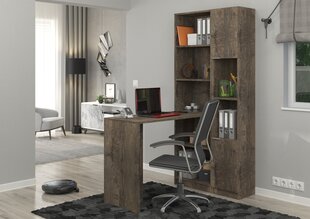 Письменный стол ADRK Furniture Paul II, коричневый цена и информация | Компьютерные, письменные столы | pigu.lt