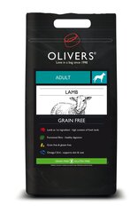 Сухой корм Oliver's adult dog lamb grain free M, 4 кг цена и информация | Сухой корм для собак | pigu.lt