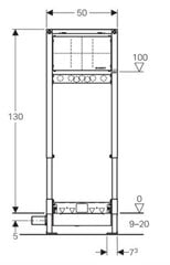 ИНСТАЛЛЯЦИЯ GEBERIT DUOFIX 111.580.00.1 ДЛЯ ДУШЕВЫХ СИСТЕМ цена и информация | Душевые желоба | pigu.lt